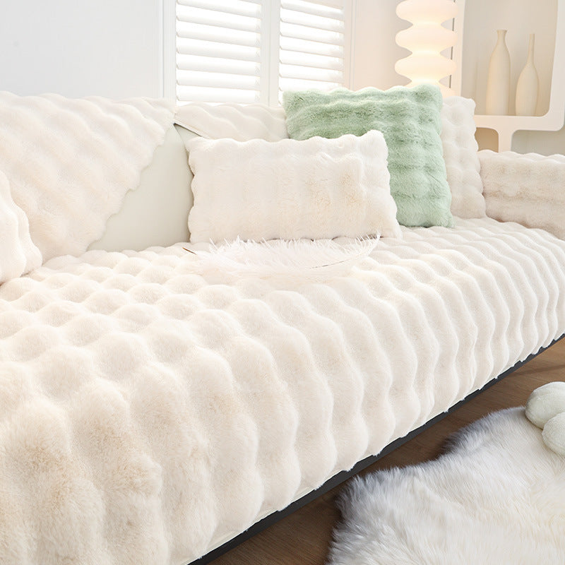 Non-slip Faux Fur Sofa Cover – Super Soft, Fluffy, and Stylish Couch Covers II - Ornate Home