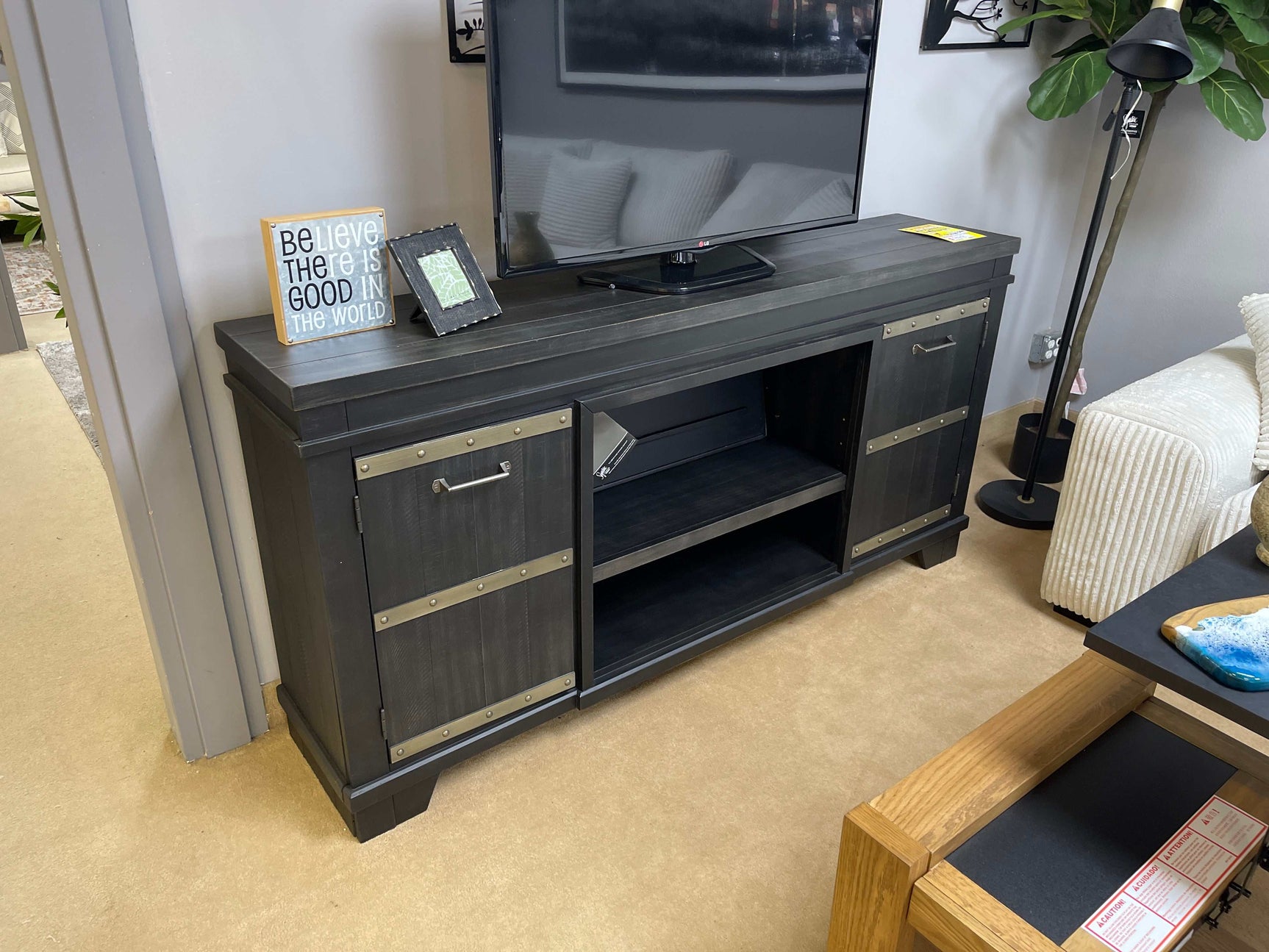 Noorbrook 72" TV Stand w/Fireplace Option - Ornate Home