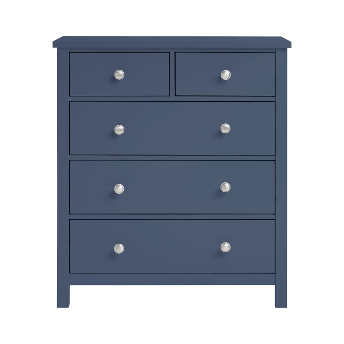 Nora Blue 5-Drawer Chest