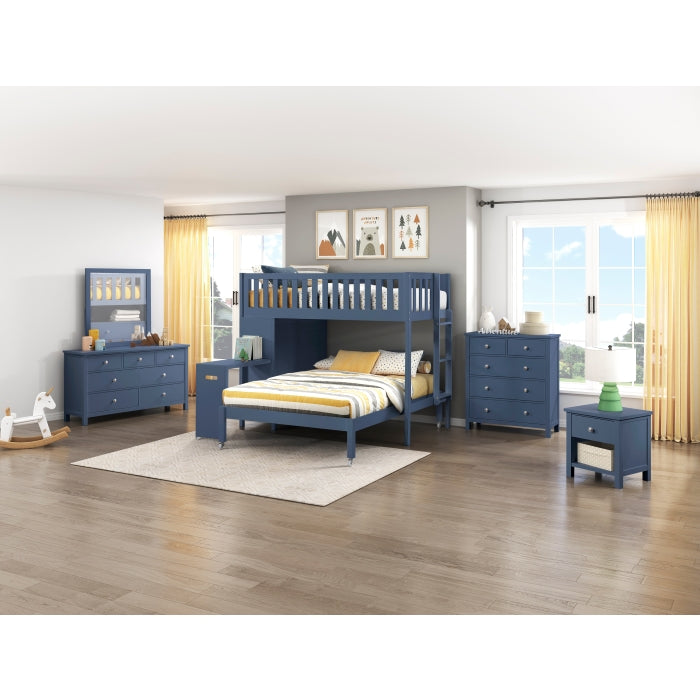 Nora Blue 5-Drawer Chest