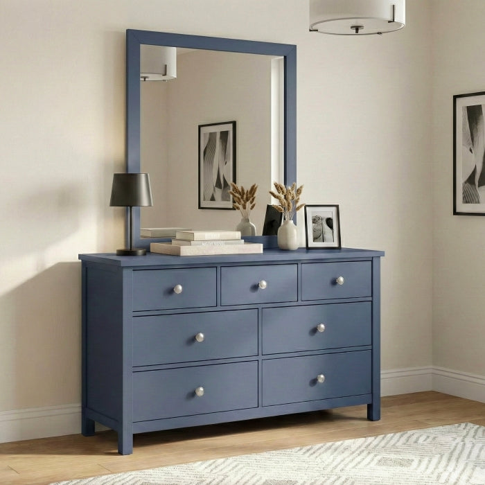 Nora Blue 7-Drawer Dresser - Ornate Home