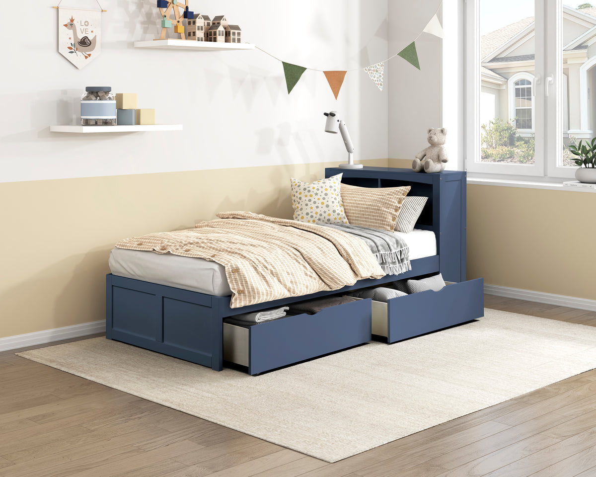Nora Blue Storage Boxes - Ornate Home