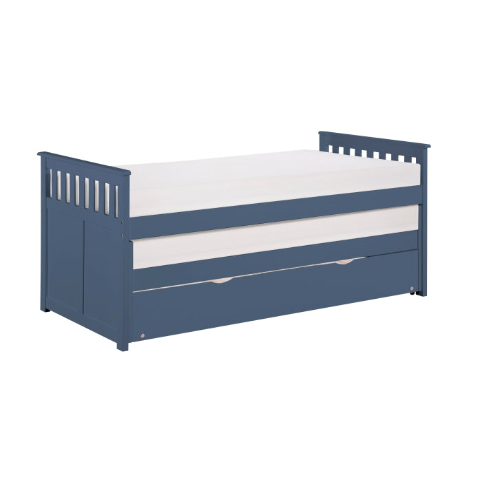 Nora Blue Twin/ Twin Bed - Ornate Home
