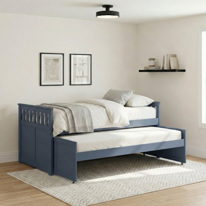 Nora Blue Twin/ Twin Bed - Ornate Home