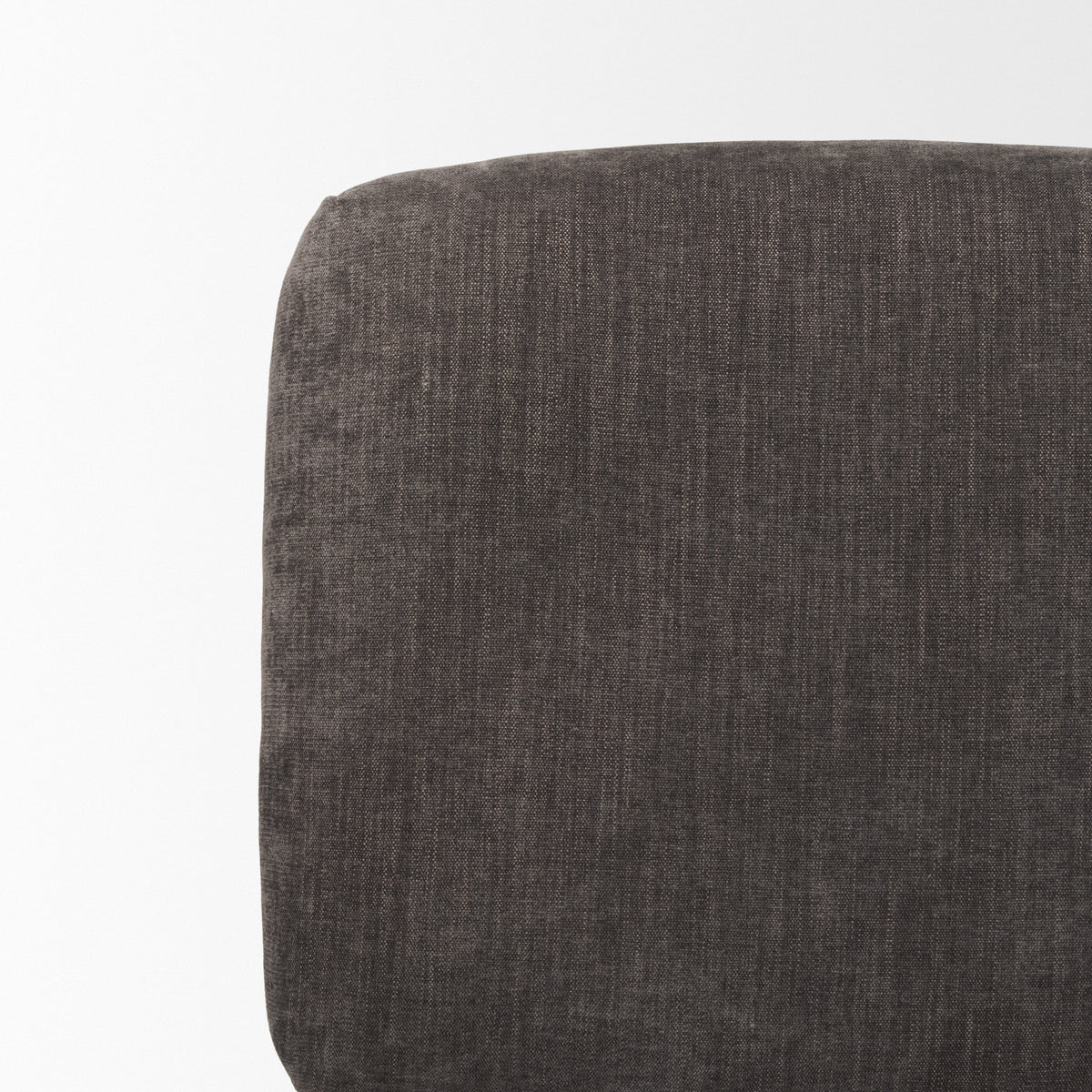Nora Charcoal/Matte Black Fabric Accent Chair - Ornate Home