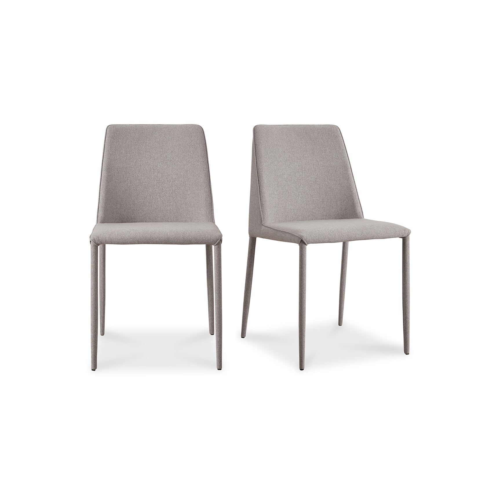 Nora Light Grey Dining Chair (Set of 2) - Ornate Home