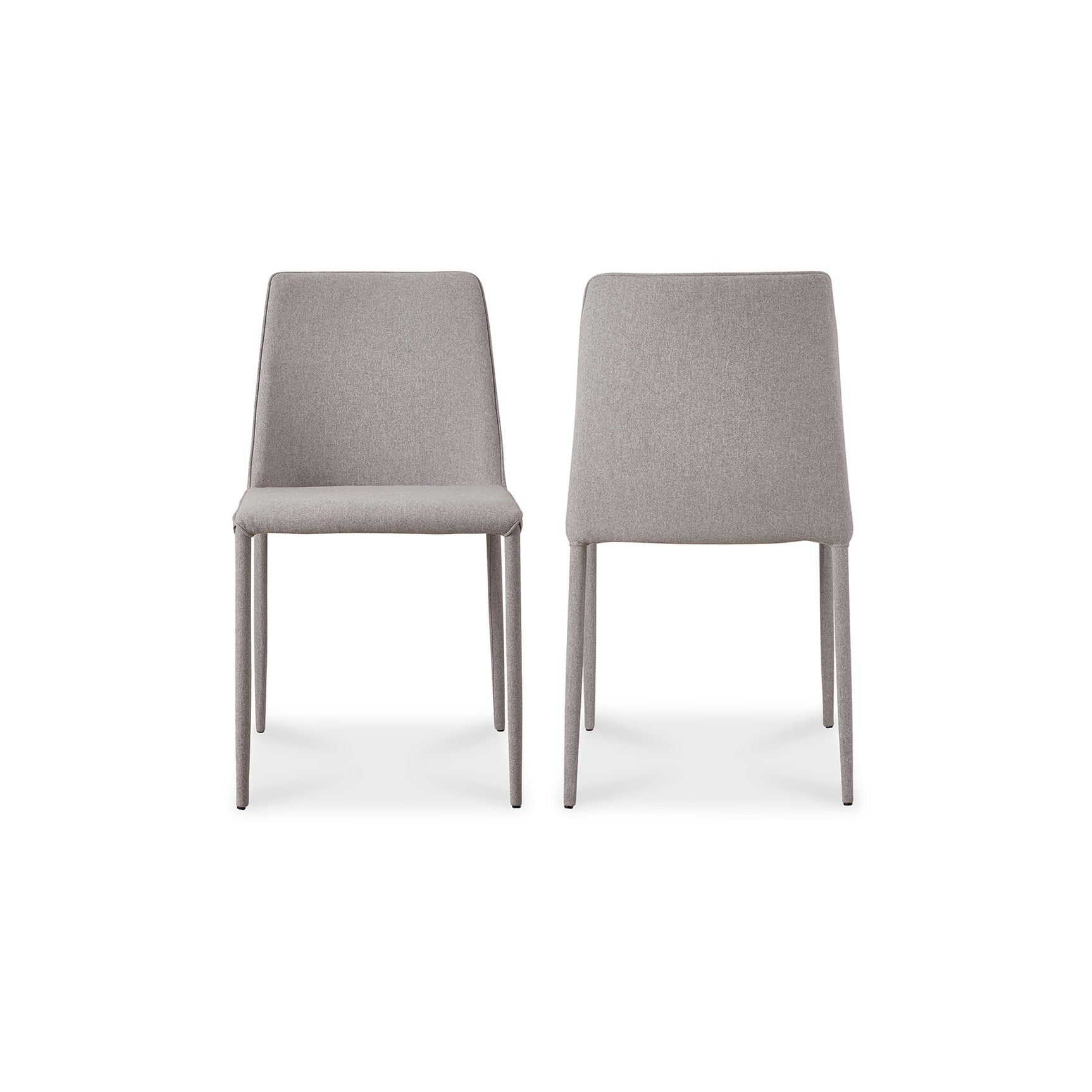 Nora Light Grey Dining Chair (Set of 2) - Ornate Home
