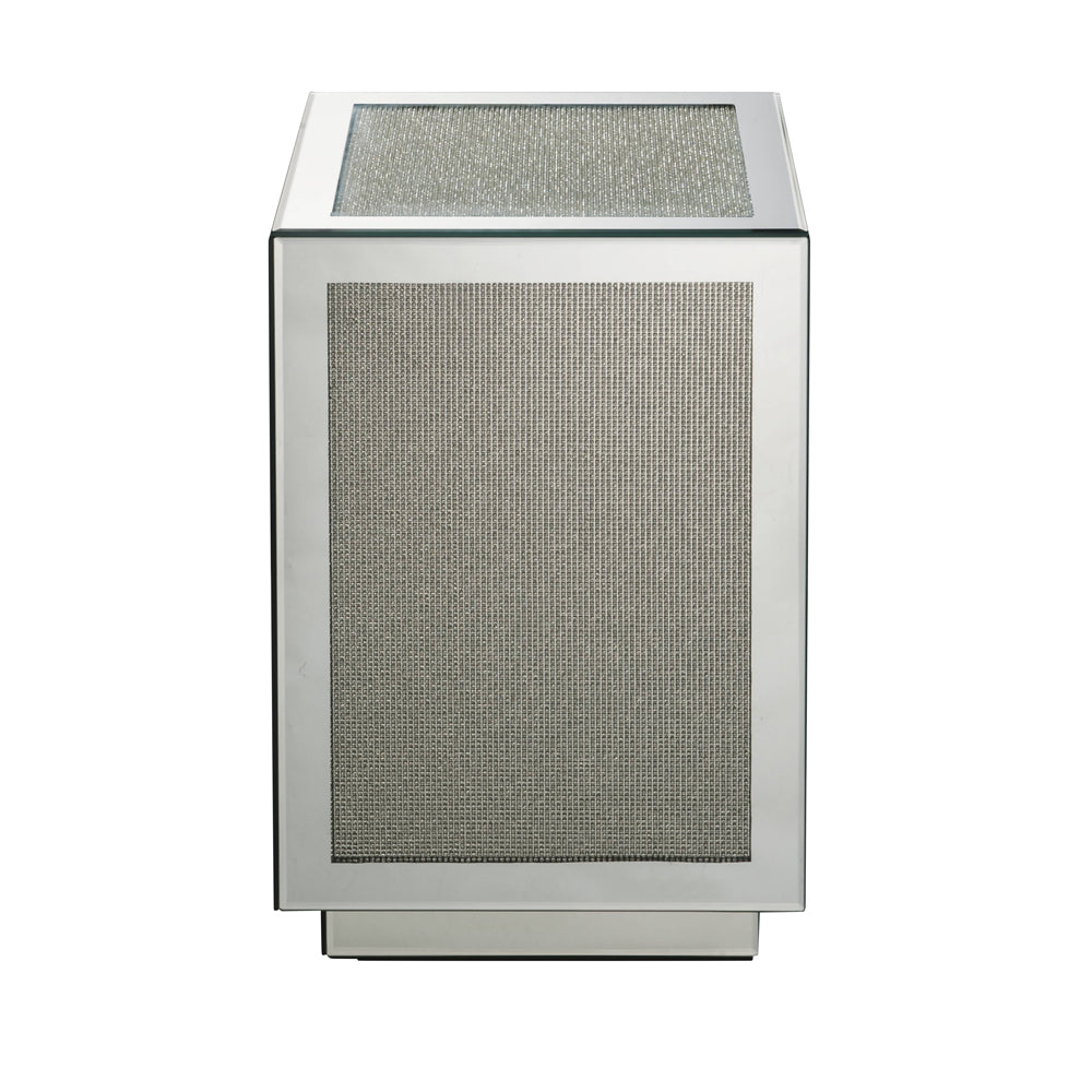 Noralie Accent Table with Faux Diamond Inlay - Ornate Home