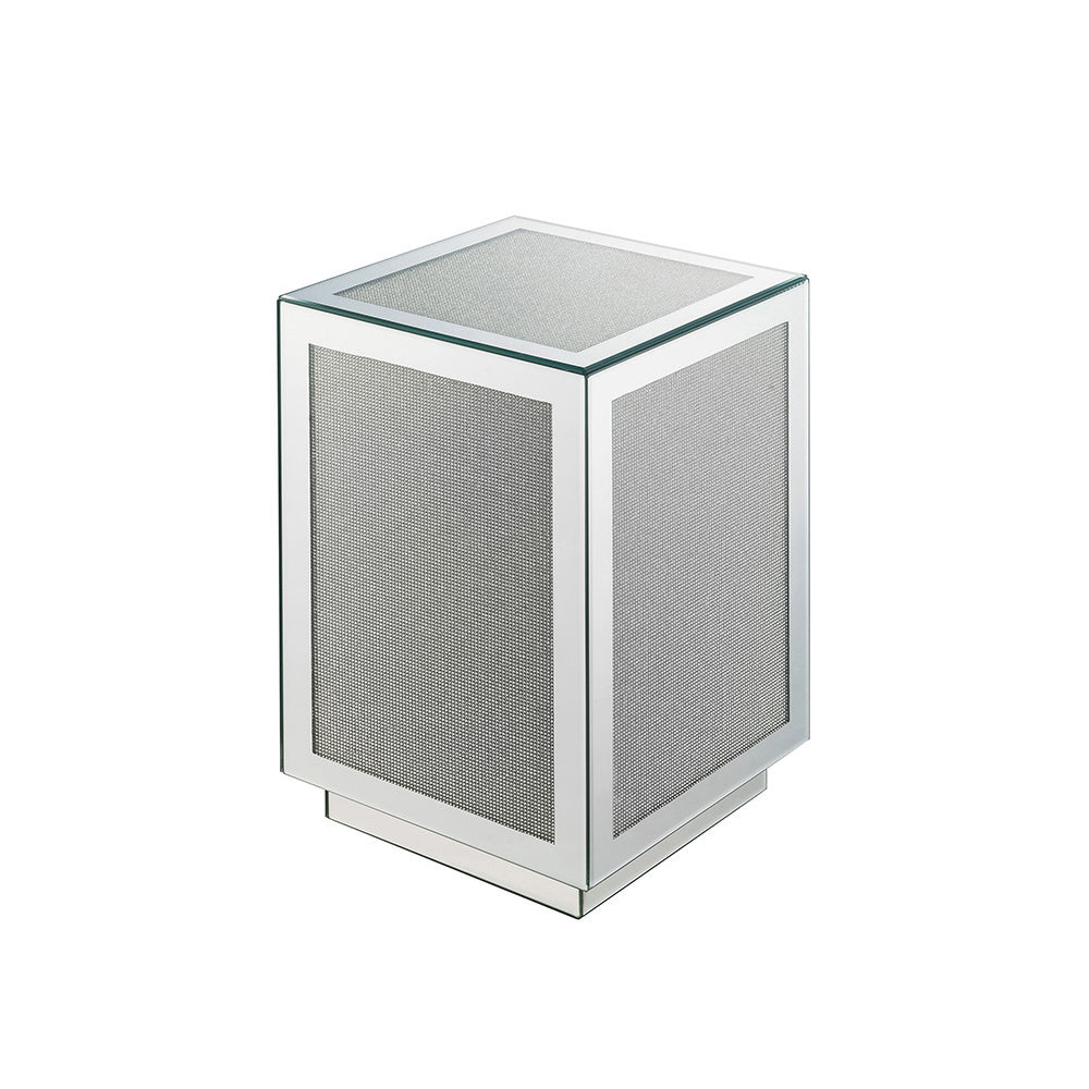 Noralie Accent Table with Faux Diamond Inlay - Ornate Home
