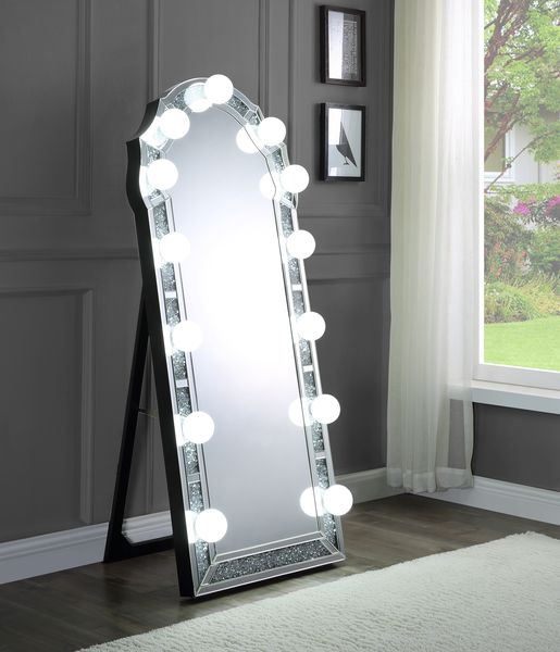 Noralie Beveled Mirrored Floor Mirror - Ornate Home