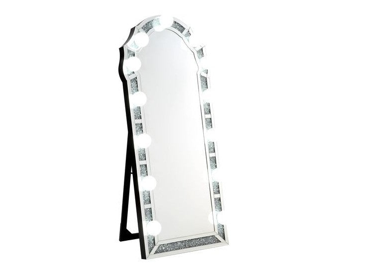 Noralie Beveled Mirrored Floor Mirror - Ornate Home