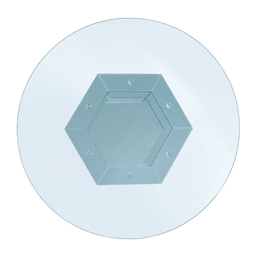 Noralie Dining Table Angular Hexagonal Base - Ornate Home