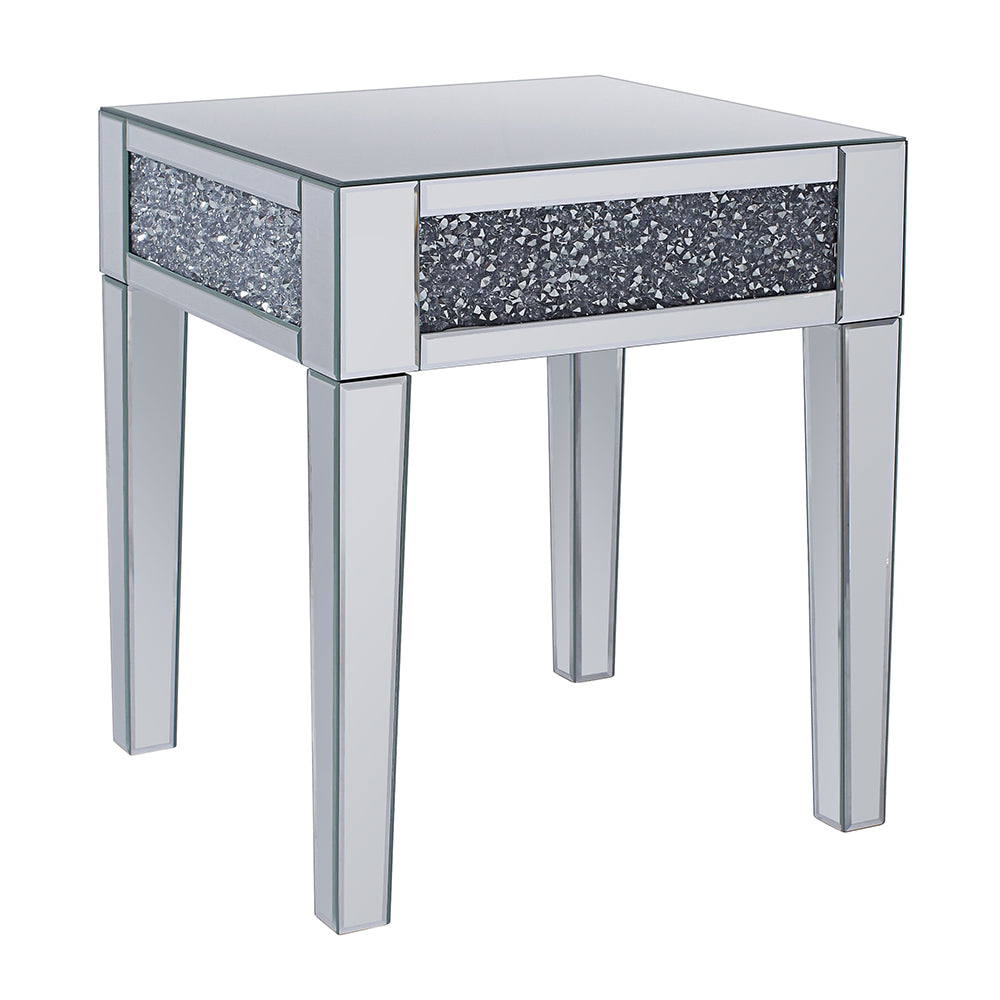 Noralie End Table Square (Top Band Plain) - Ornate Home