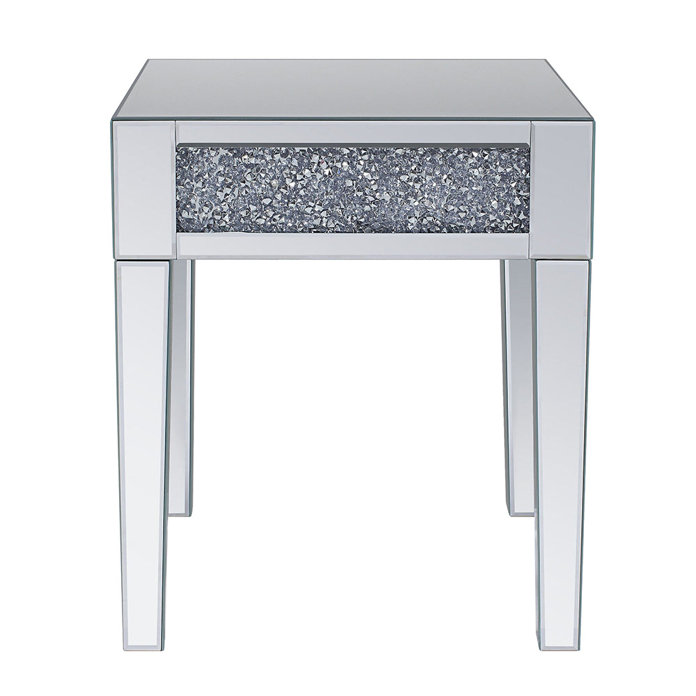 Noralie End Table Square (Top Band Plain) - Ornate Home