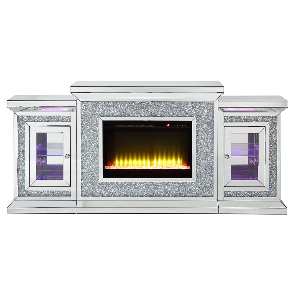 Noralie Faux Diamonds Fireplace 39" H - Ornate Home