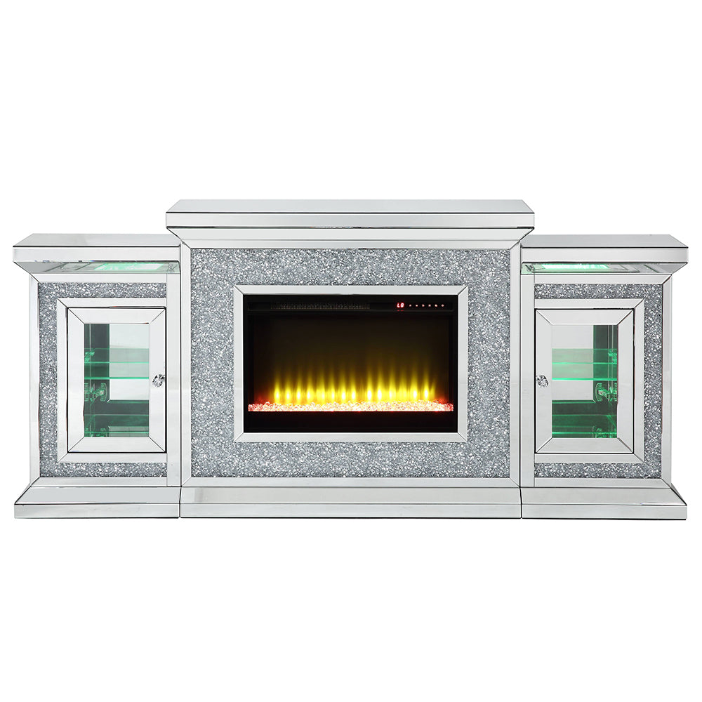 Noralie Faux Diamonds Fireplace 39" H - Ornate Home