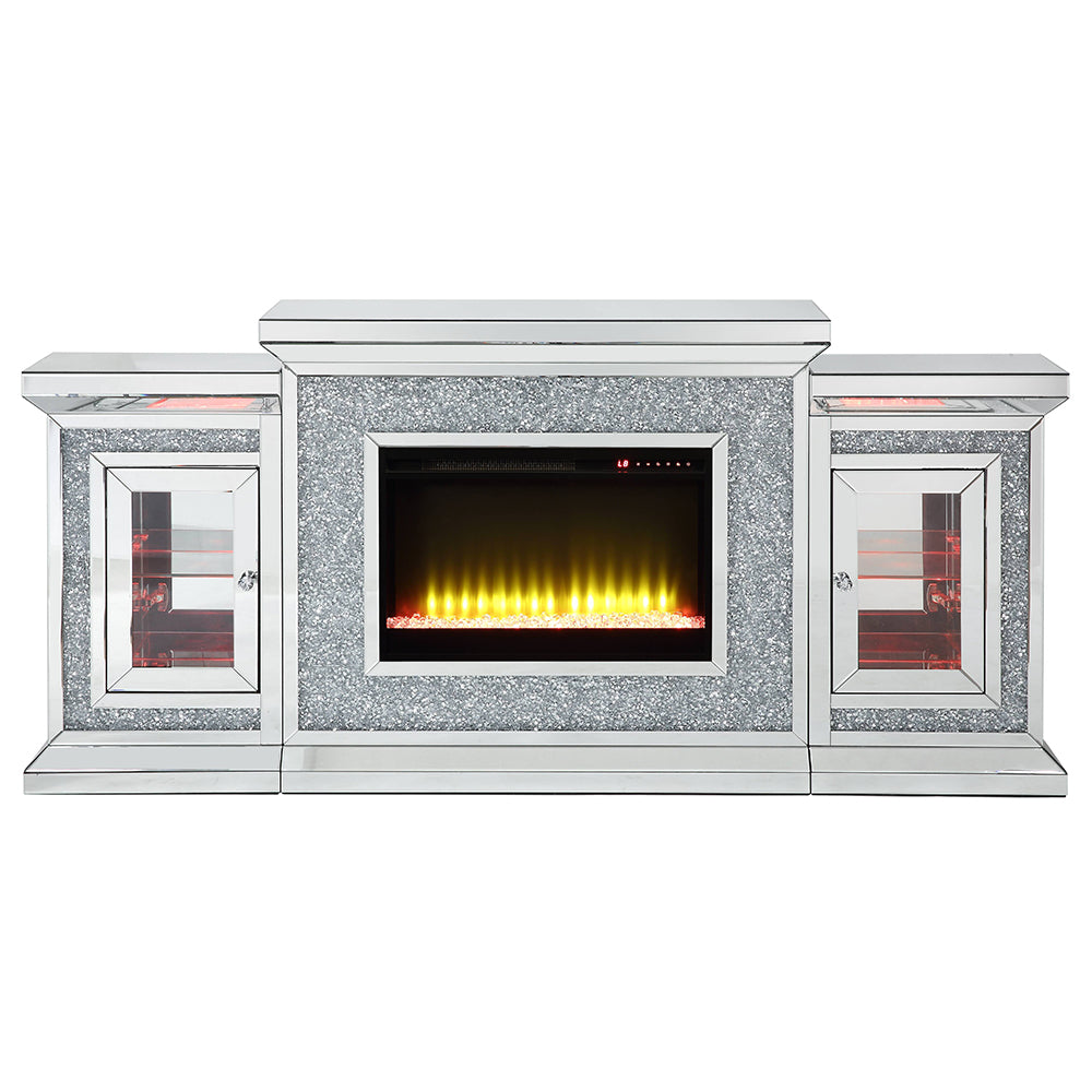 Noralie Faux Diamonds Fireplace 39" H - Ornate Home