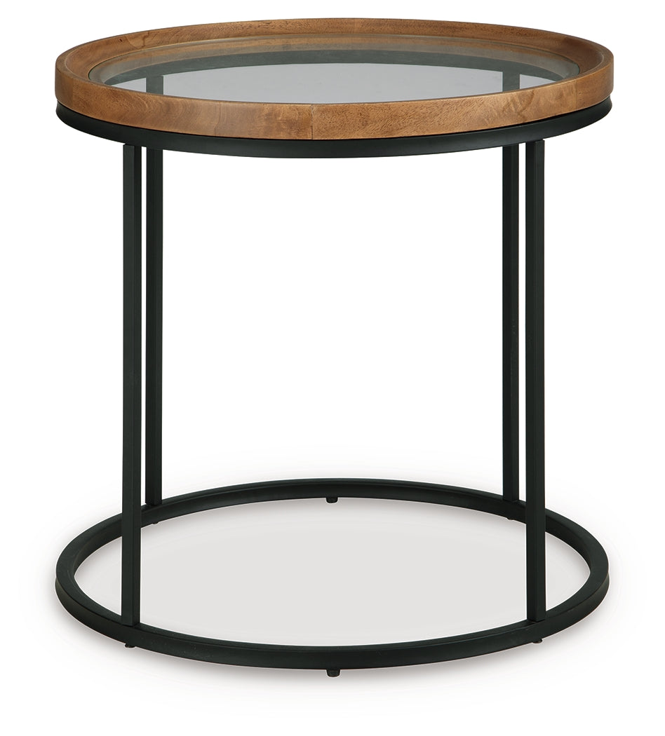 Noraluna Medium Brown End Table - Ornate Home
