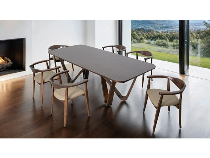 Nordby Walnut Dining Table - Ornate Home