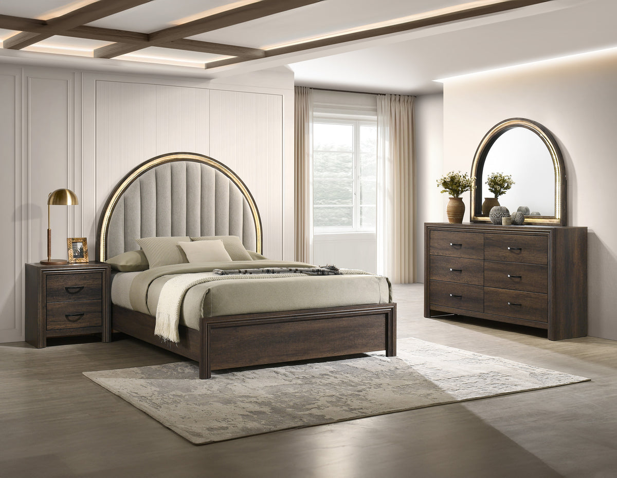 Noreen Brown Panel Bedroom Set - Ornate Home