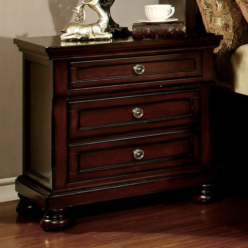 Northville Dark Cherry Nightstand - Ornate Home