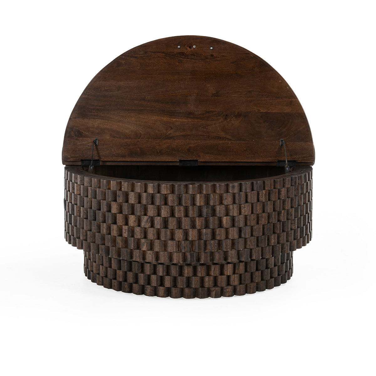 Norwood Bark Brown Round Coffee Table - Ornate Home