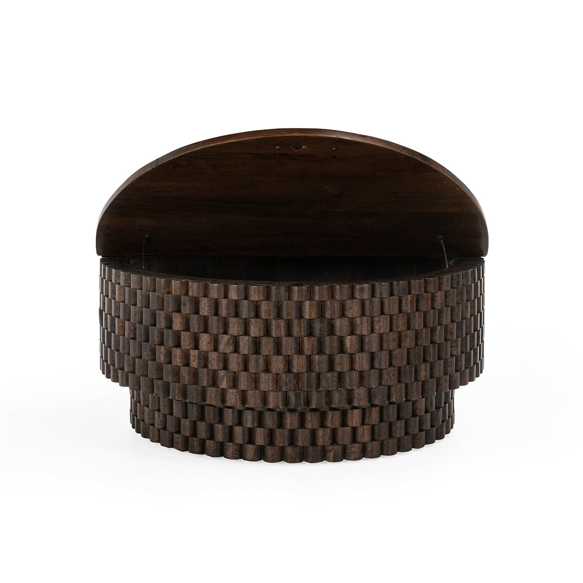 Norwood Bark Brown Round Coffee Table - Ornate Home