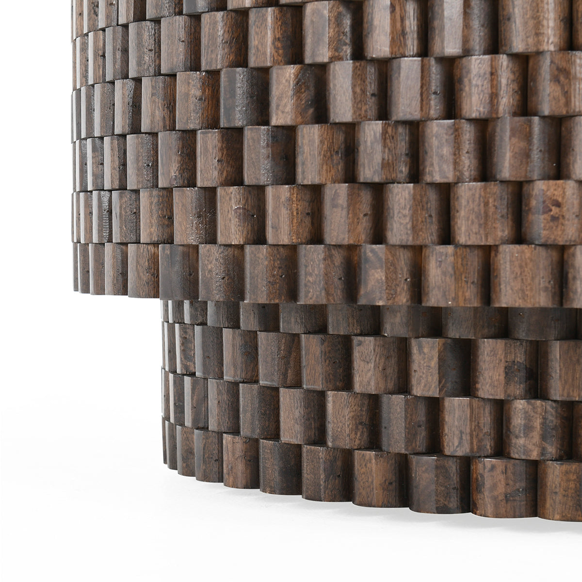 Norwood Bark Brown Round Coffee Table - Ornate Home