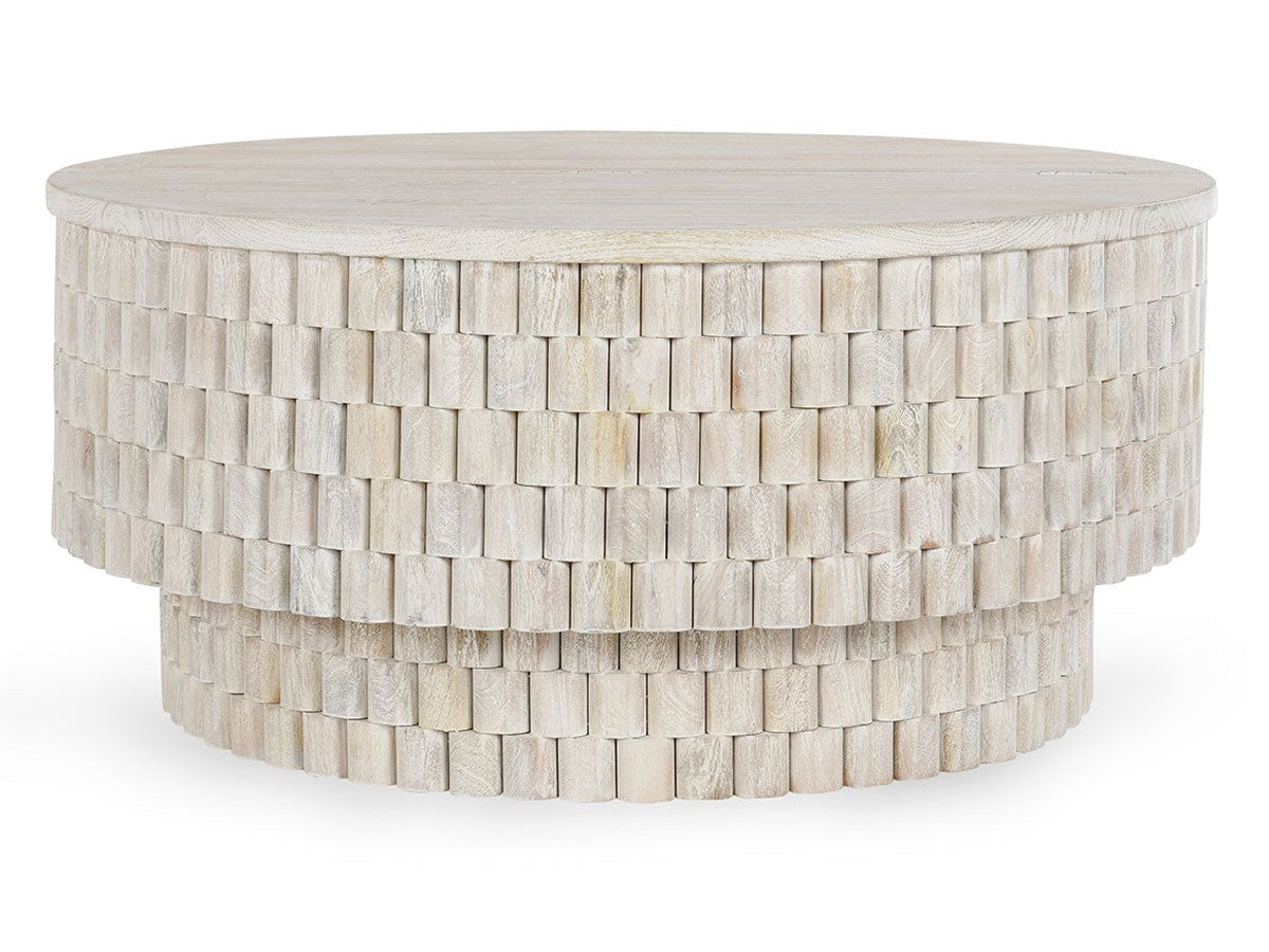 Norwood Cream Round Coffee Table - Ornate Home