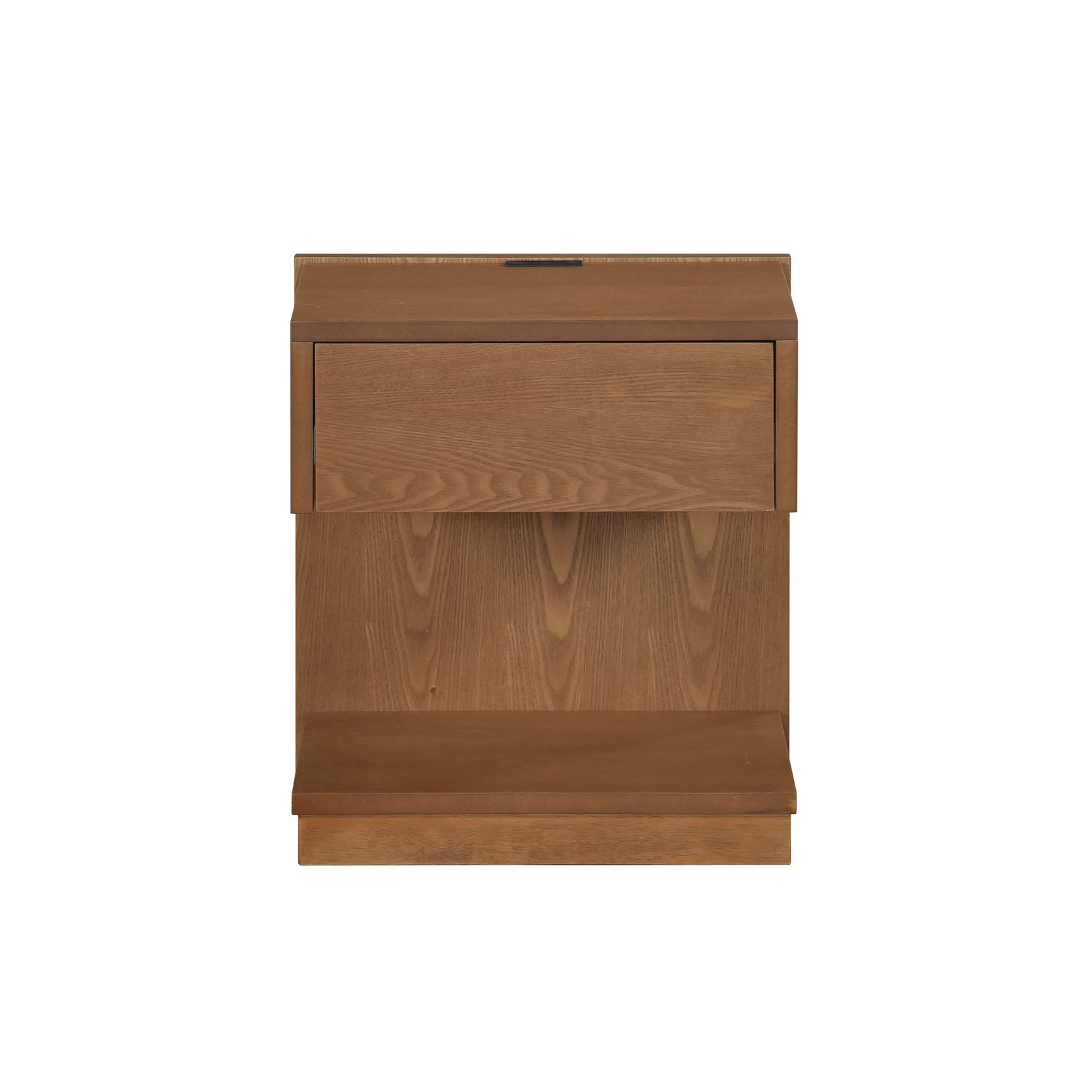 Nottingham Wire-Brushed Brown End Table with USB Port - Ornate Home