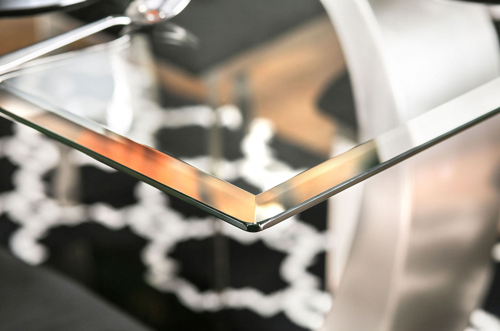 Nova Silver/Black 7 Pc. Dining Room Set - Ornate Home