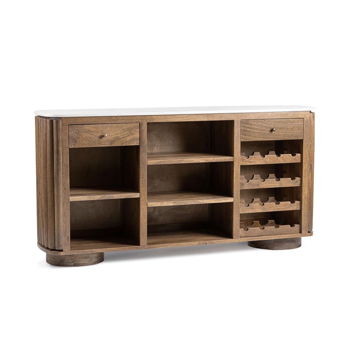 Novara Molten Walnut Bar Cabinet