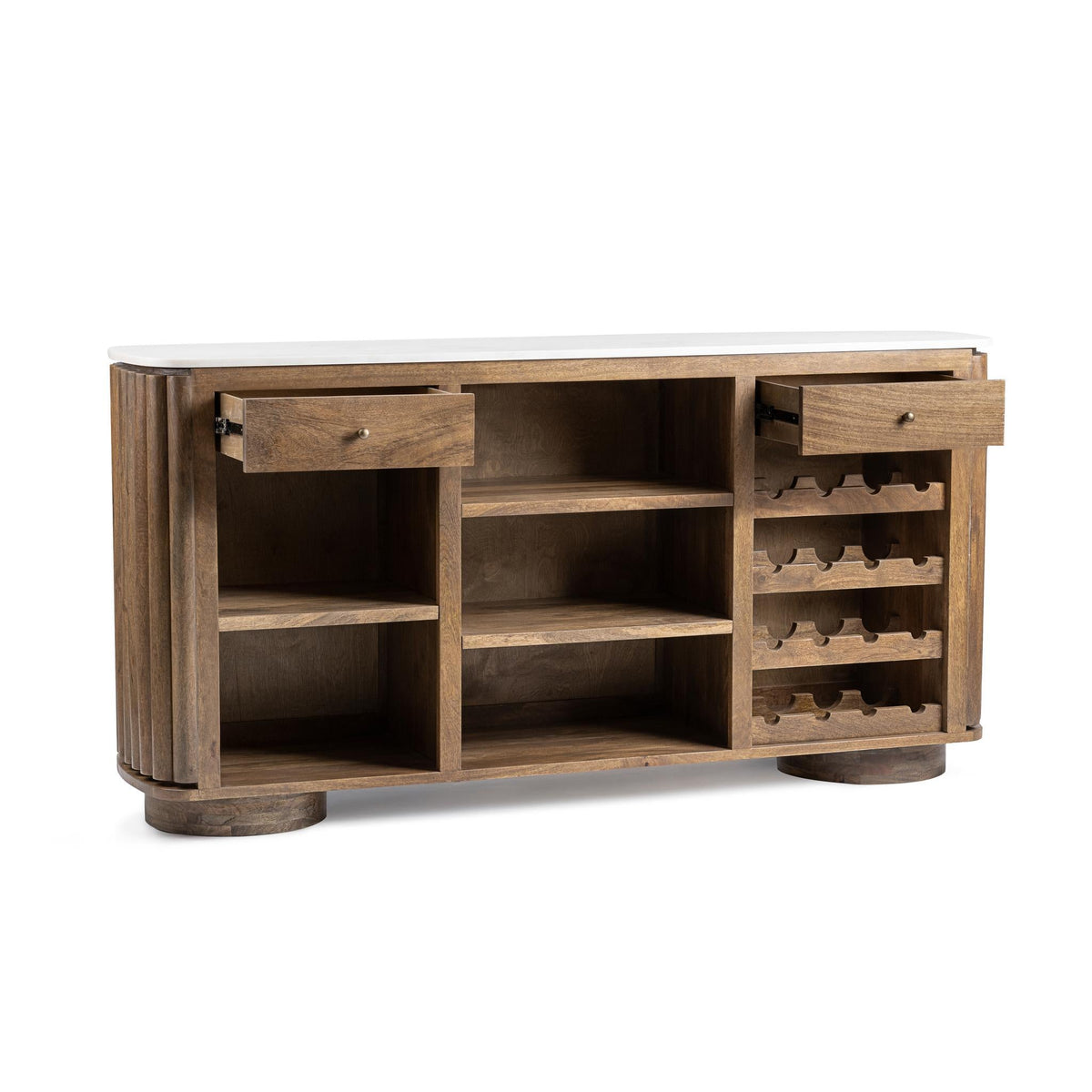 Novara Molten Walnut Bar Cabinet