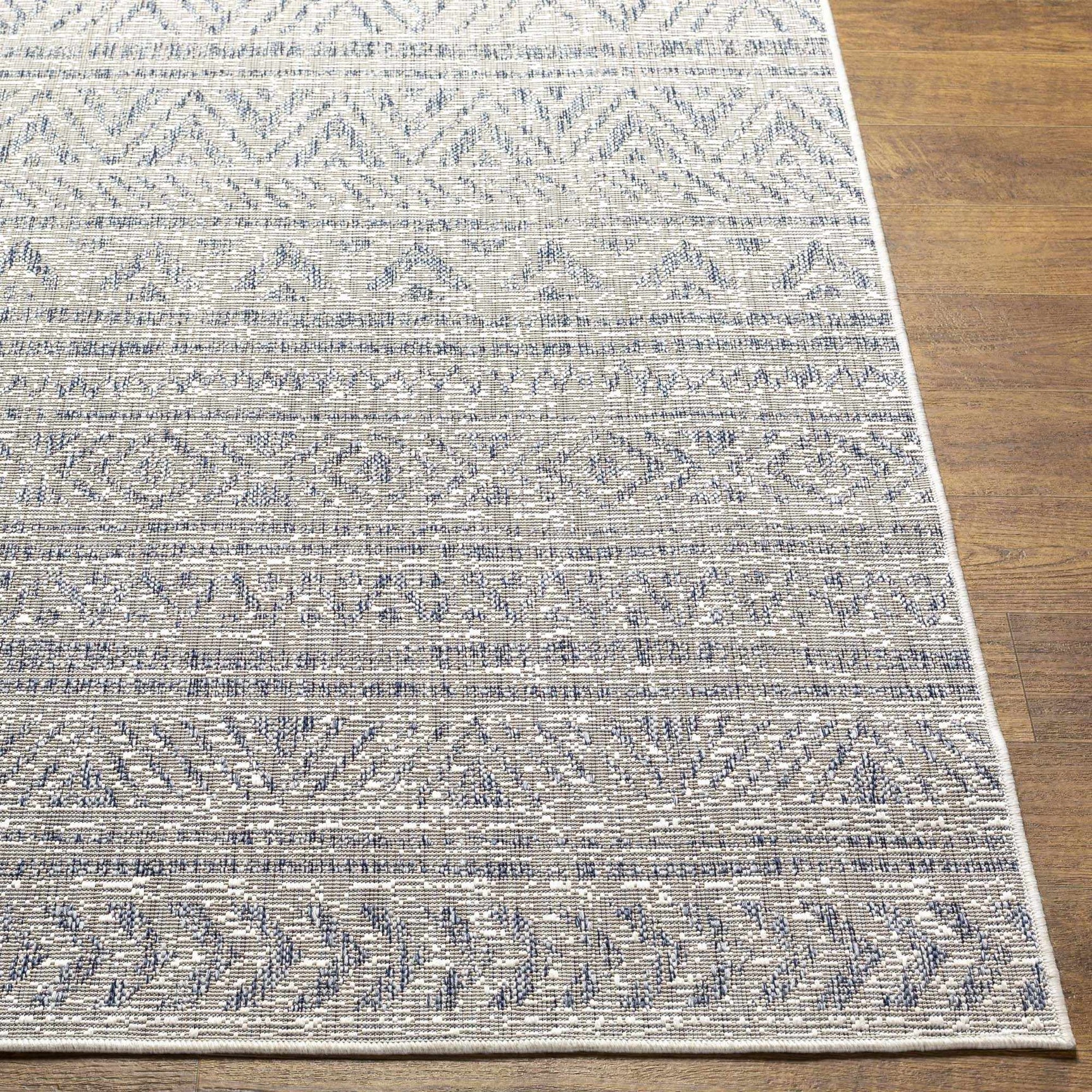 Novato Gray All Over Pattern Performance Outdoor Rug - Clearance - Ornate Home