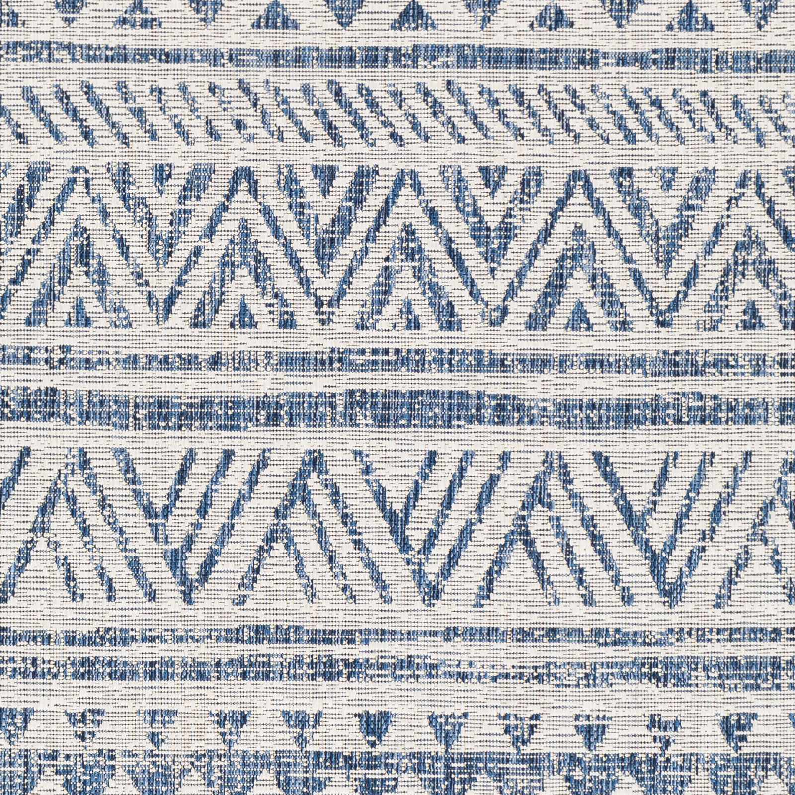 Novato Navy All Over Pattern Performance Outdoor Rug - Ornate Home