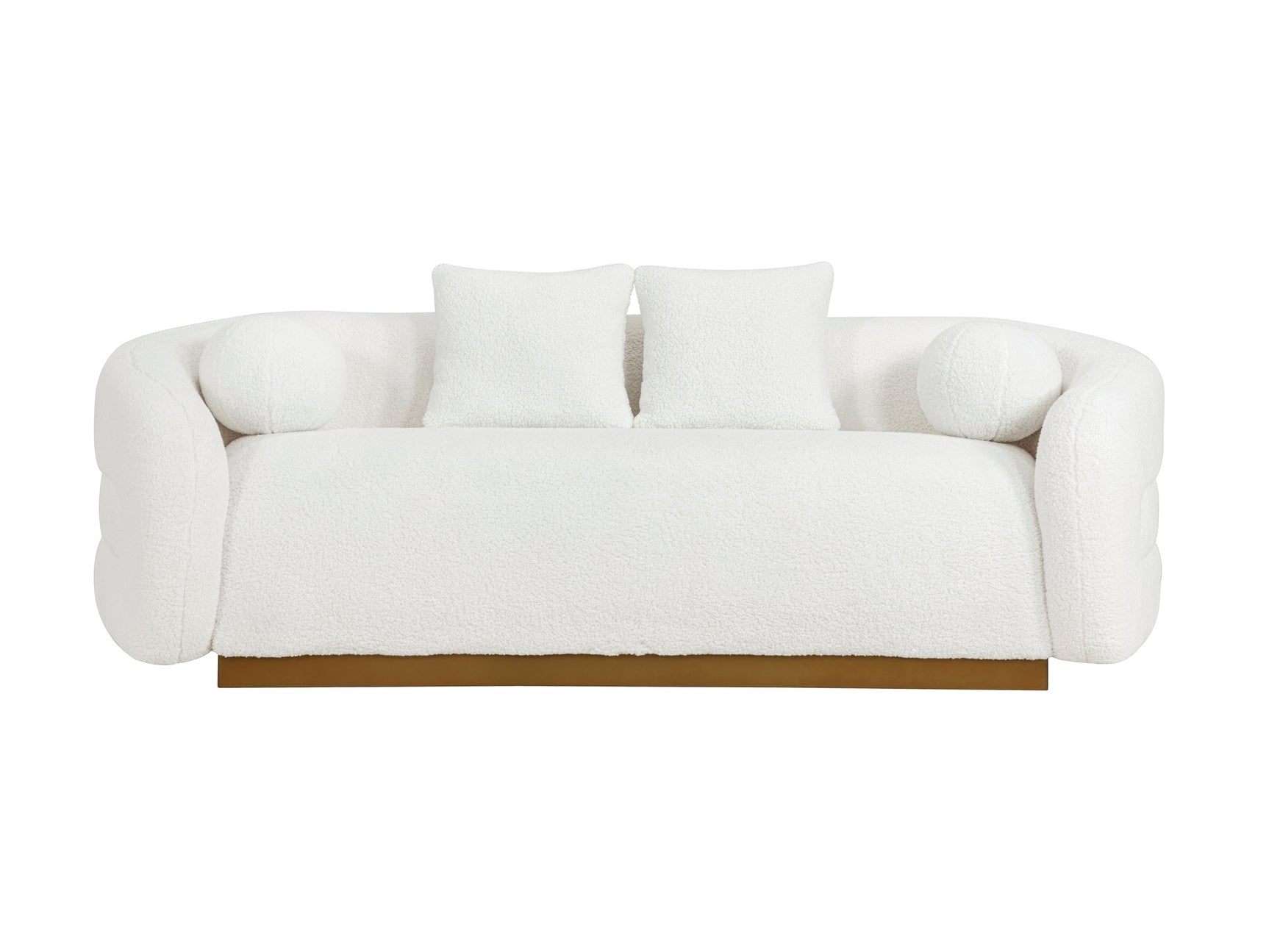 Novella White Boucle Sofa - Ornate Home