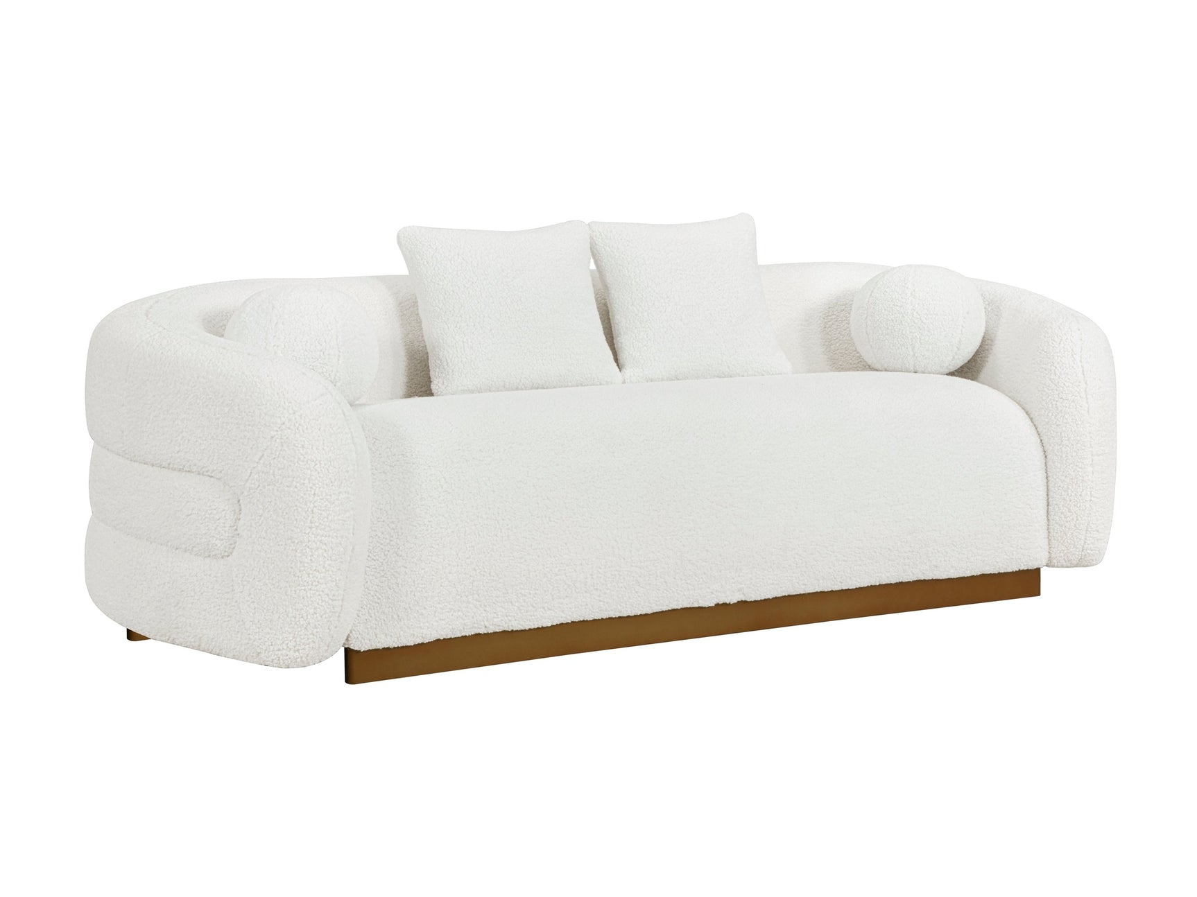 Novella White Boucle Sofa - Ornate Home