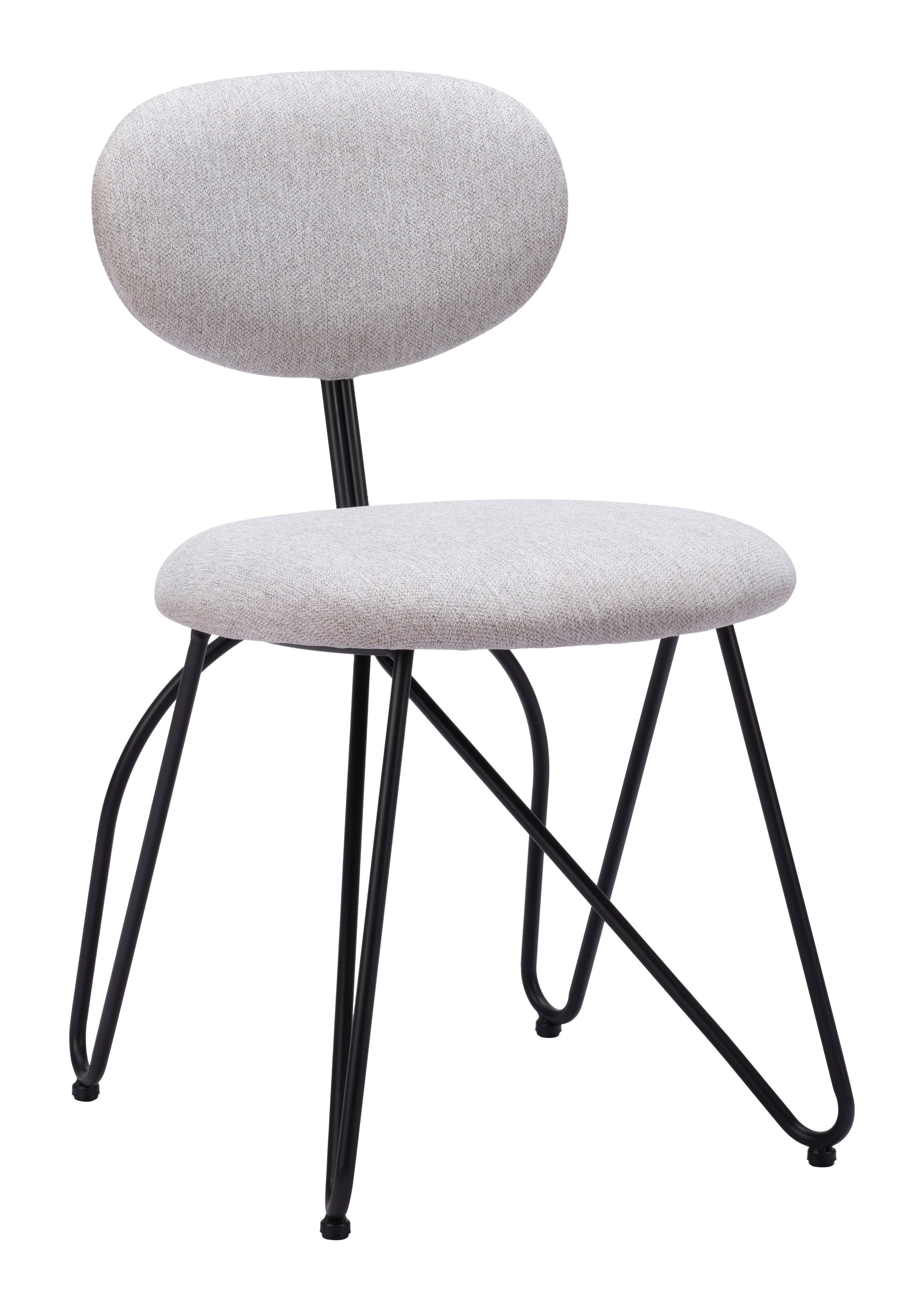 Novi Dove Gray Dining Chair (Set of 2) - Ornate Home