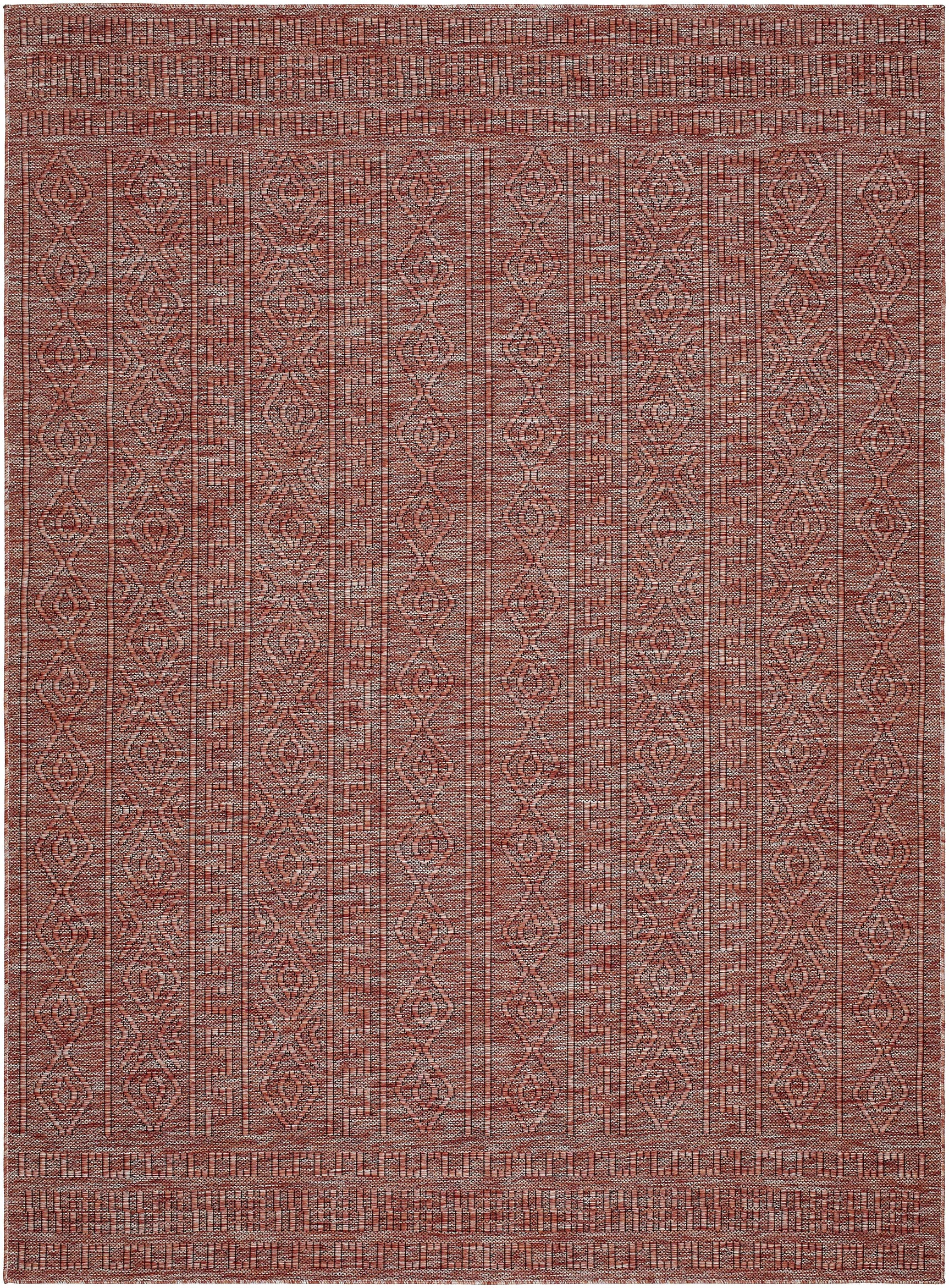 Nuela Burgundy Outdoor Area Rug - Clearance - Ornate Home