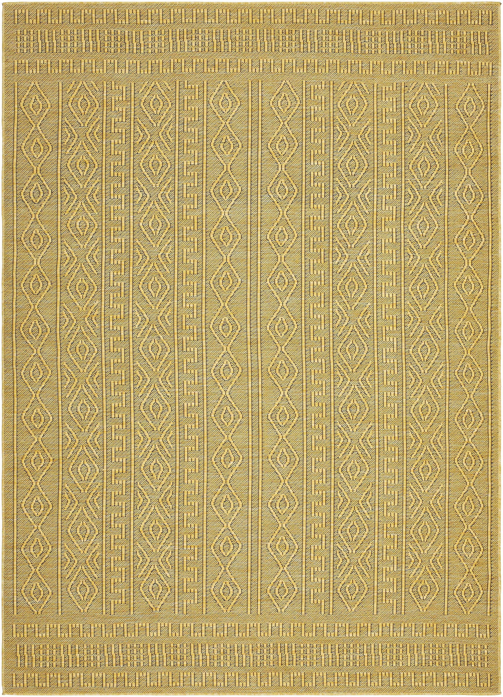 Nuela Mustard Outdoor Area Rug - Clearance - Ornate Home