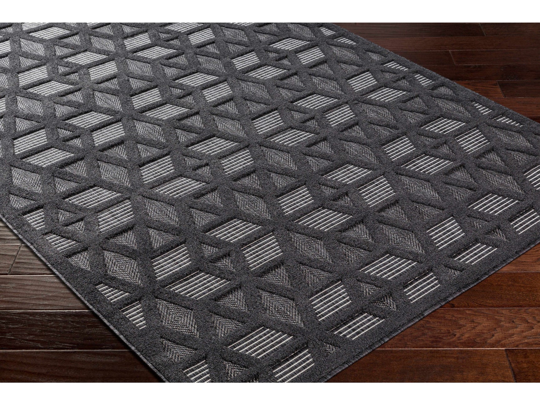 Nuri Black Outdoor Rug - Ornate Home