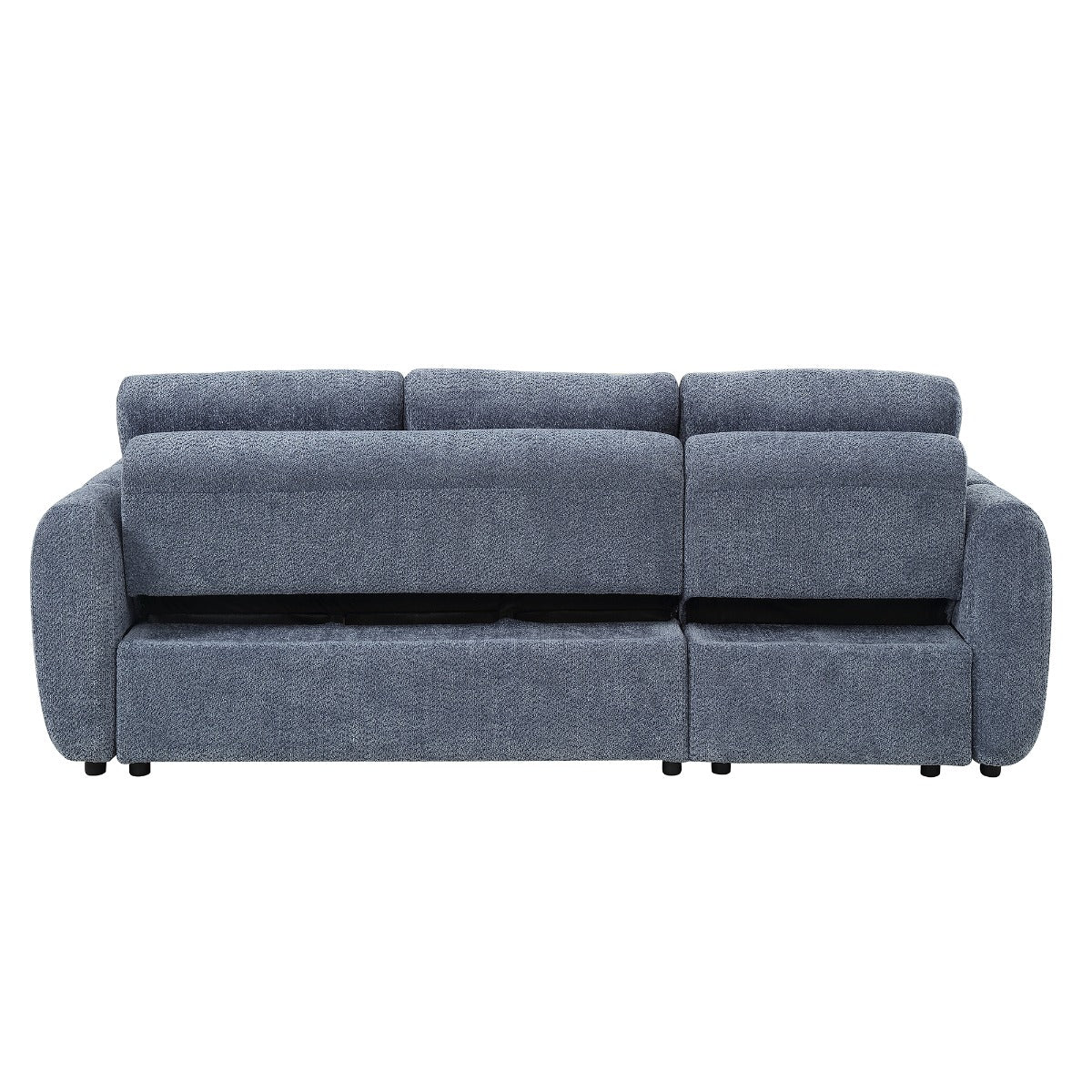 Nuriel Blue Reversible Sectional Sofa W/Sleeper & Storage - Ornate Home