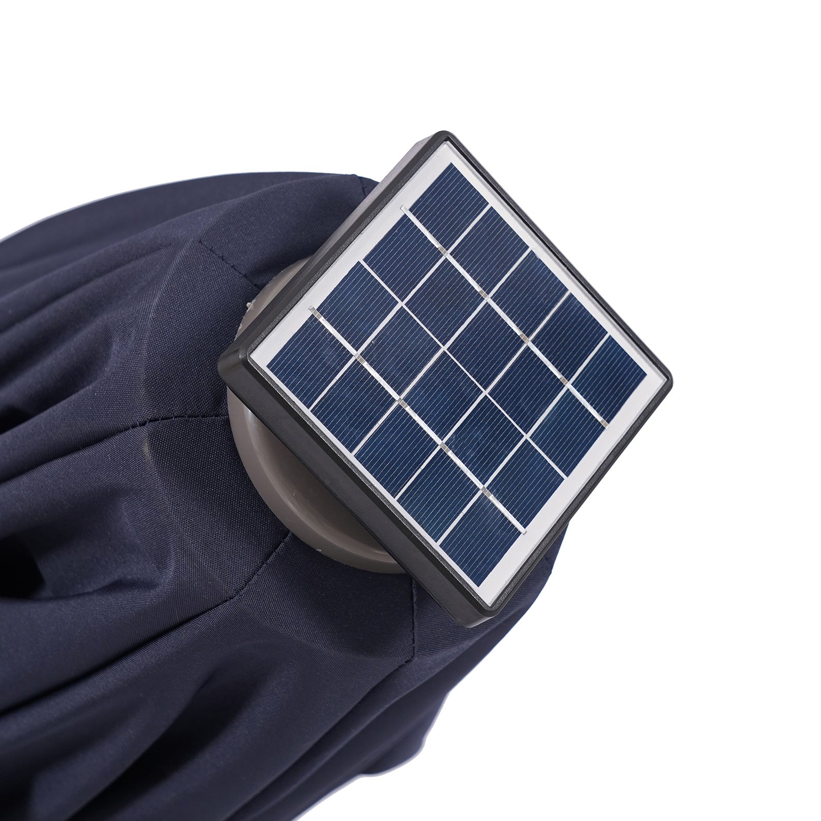 Nuti Blue Round Umbrella w/ Base - Ornate Home