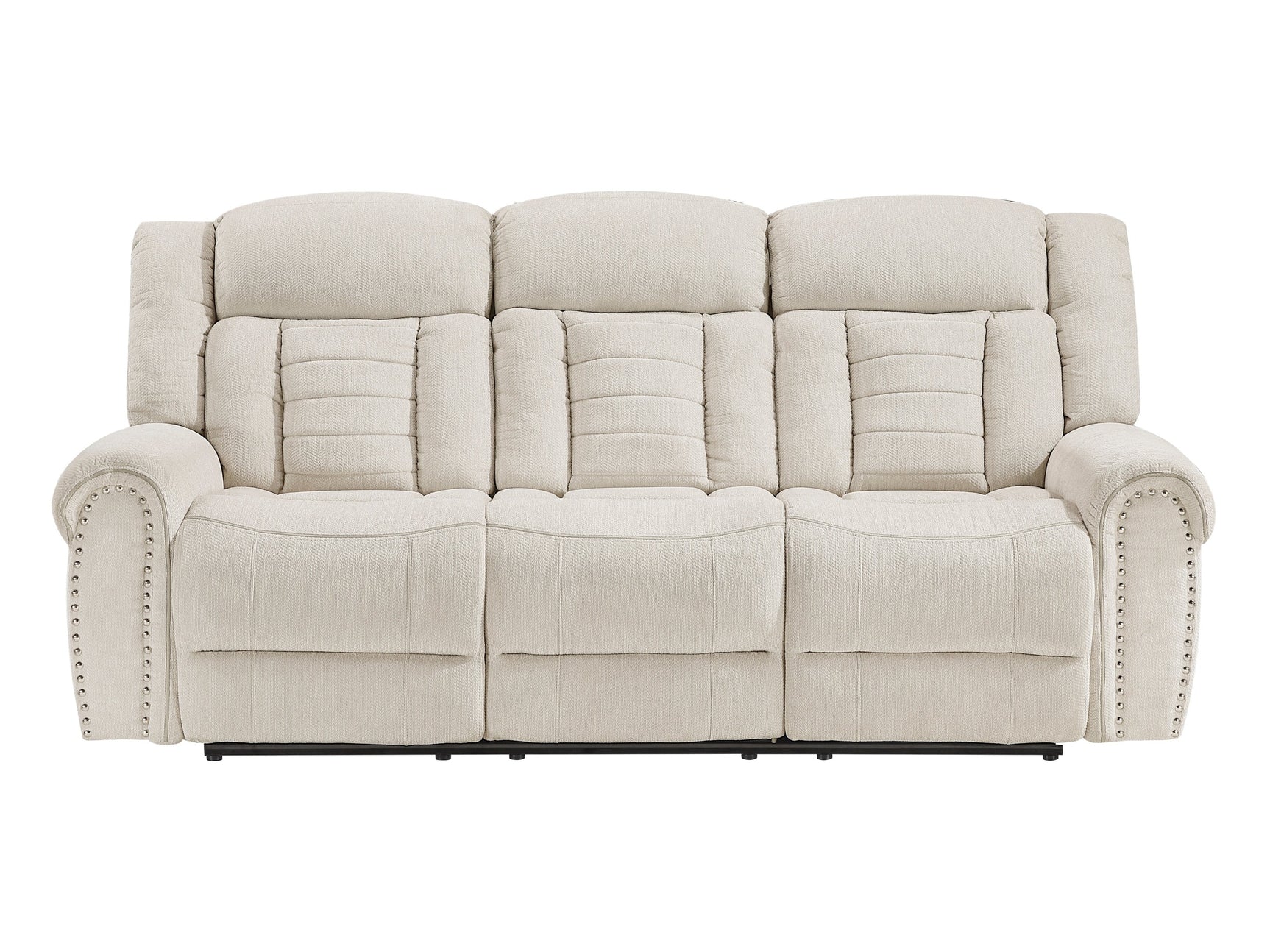 Nutmeg Beige Double Reclining Sofa - Ornate Home
