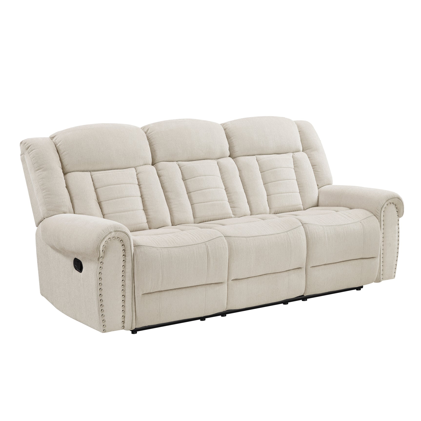 Nutmeg Beige Double Reclining Sofa - Ornate Home
