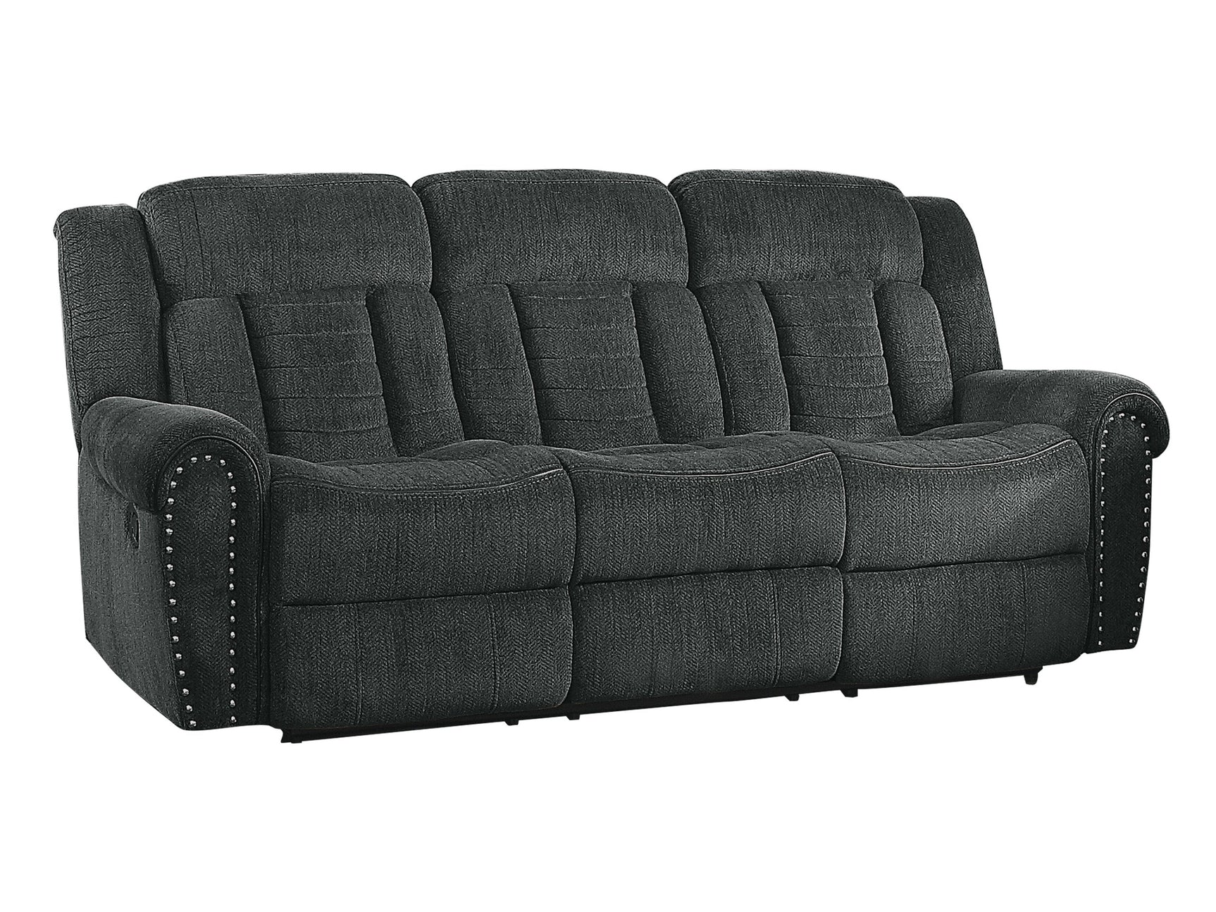 Nutmeg Gray Double Reclining Sofa - Ornate Home