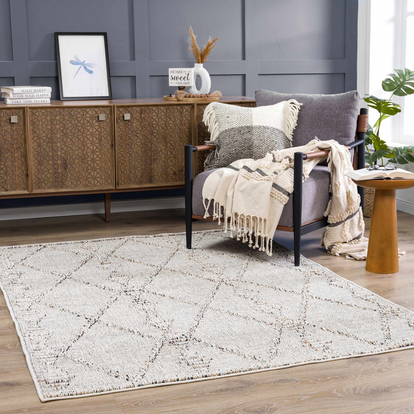 Nyla Bone Indoor & Outdoor Rug - 2x3 - Clearance - Ornate Home