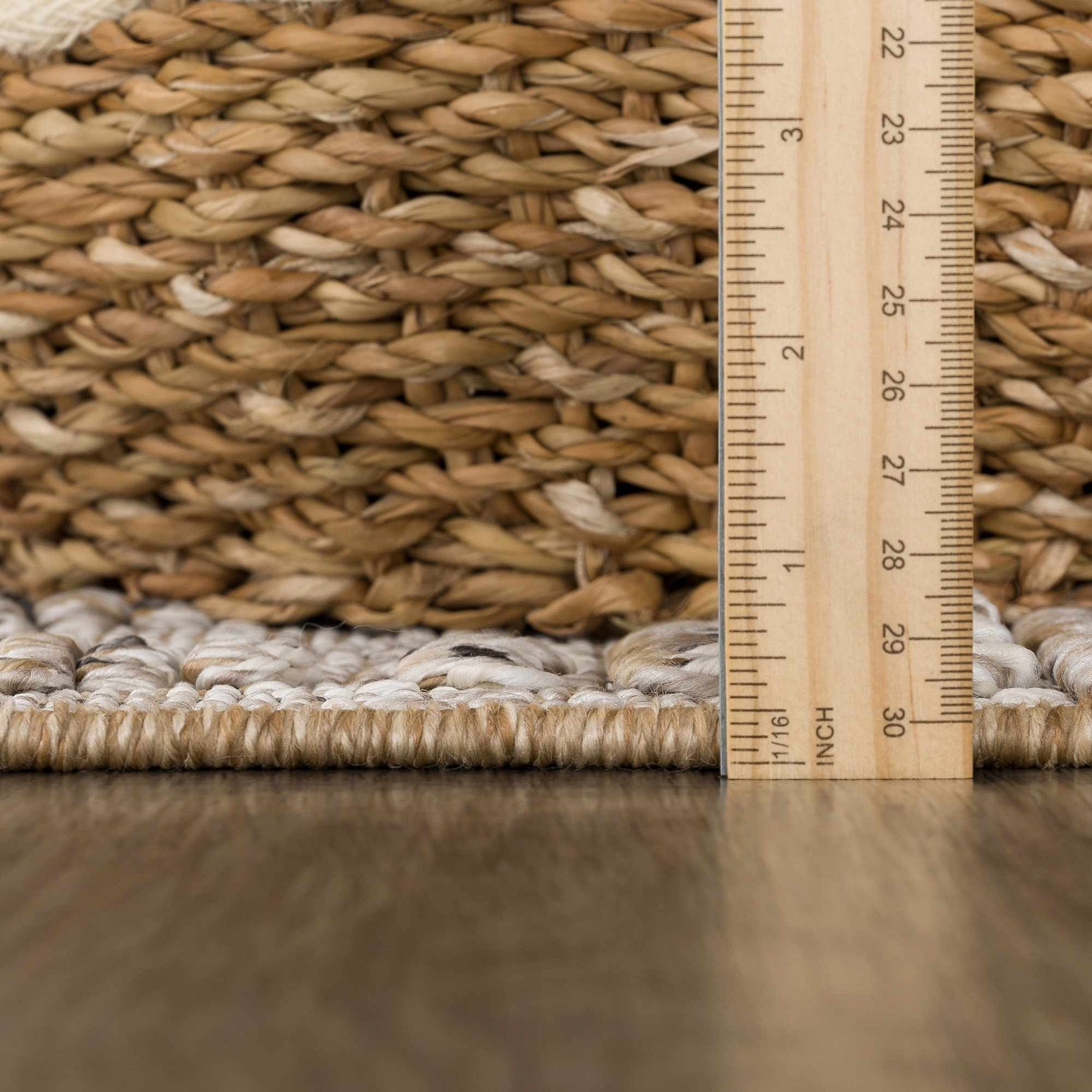 Nyla Bone & Tan Textured Performance Outdoor Rug - Clearance - Ornate Home