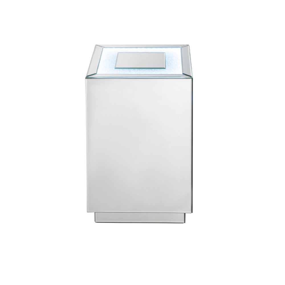 Nyoka Mirrored & Faux Gems Accent Table (LED) - Ornate Home