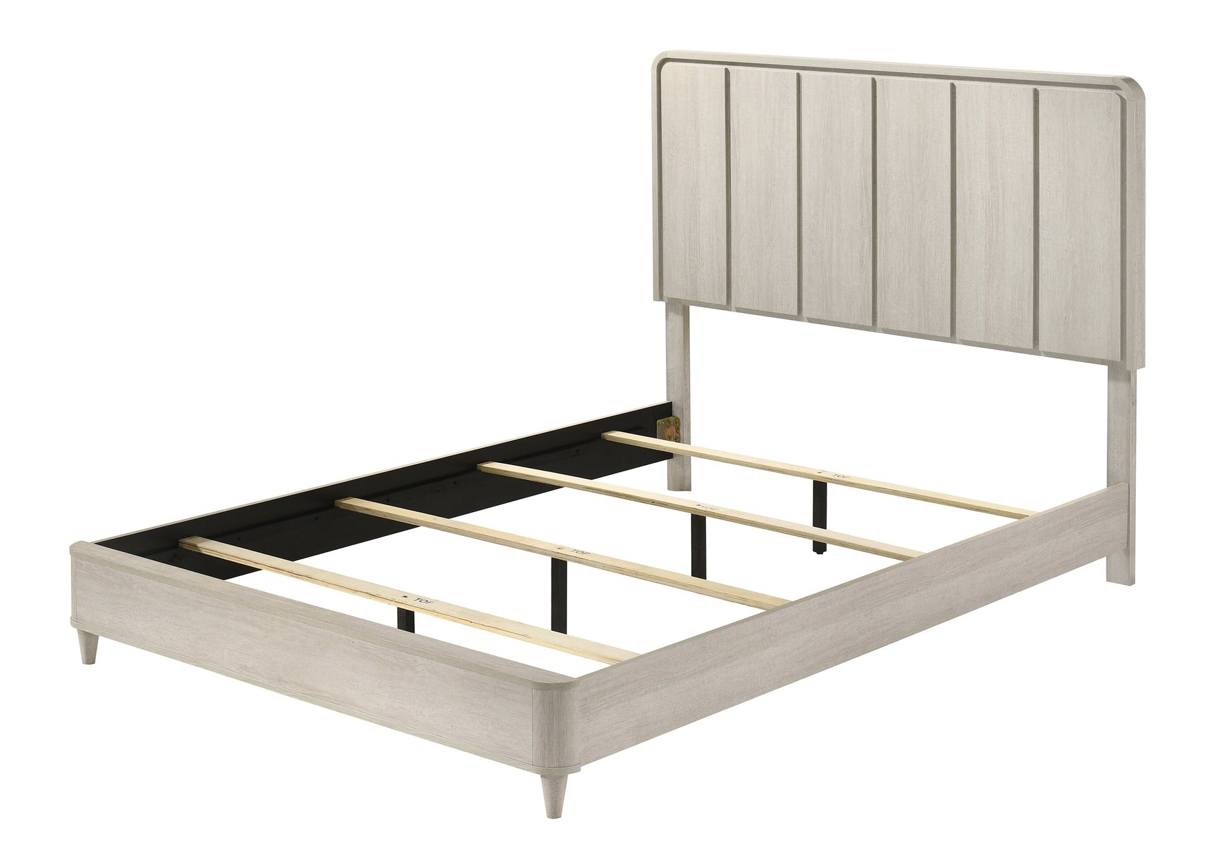 Nyomi White King Panel Bed - Ornate Home